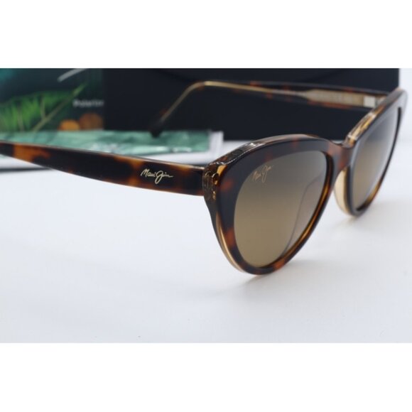 Maui Jim Kalani MJ 818-10N Tortoise Cat Eye Sunglasses Brown polarized Lenses 54 main image 4